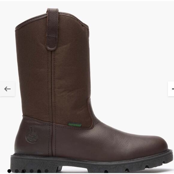 Georgia Boot Homeland Waterproof Wellington Work Boot Brown Men's Sz 13 - Picture 1 of 15